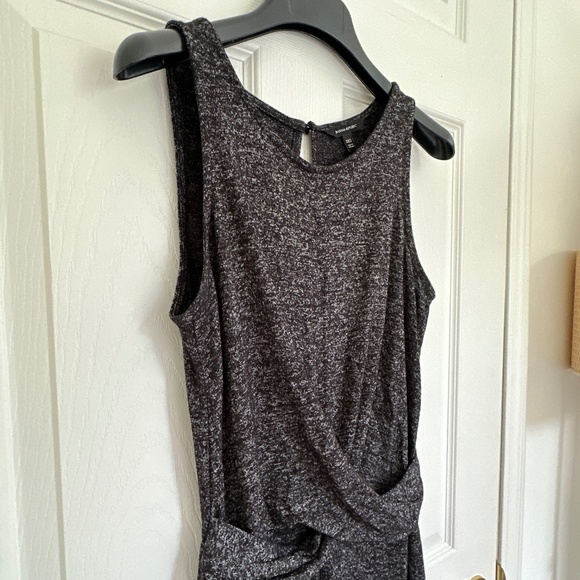 Banana Republic Luxespun TwistedJumpsuit, Heather Grey/Charcoal, XXS, Like New - Picture 2 of 8